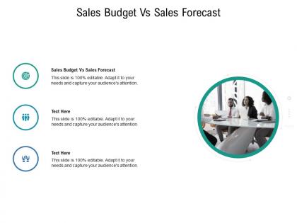 Sales budget vs sales forecast ppt powerpoint presentation gallery slides cpb