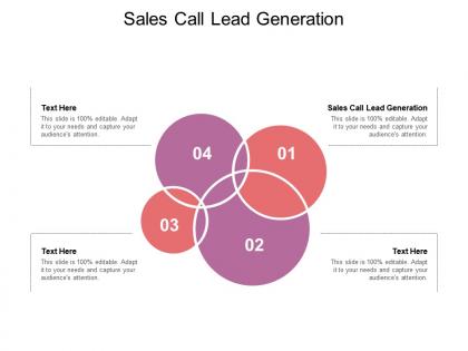 Sales call lead generation ppt powerpoint presentation model example cpb