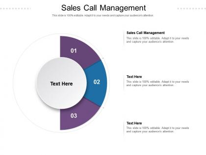Sales call management ppt powerpoint presentation file tips cpb