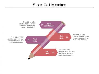 Sales call mistakes ppt powerpoint presentation icon example cpb
