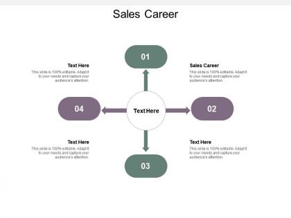 Sales career ppt powerpoint presentation infographics topics cpb