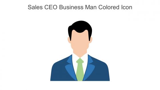 Sales CEO Business Man Colored Icon In Powerpoint Pptx Png And Editable Eps Format