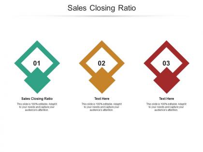 Sales closing ratio ppt powerpoint presentation infographics clipart cpb