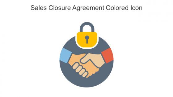 Sales Closure Agreement Colored Icon In Powerpoint Pptx Png And Editable Eps Format
