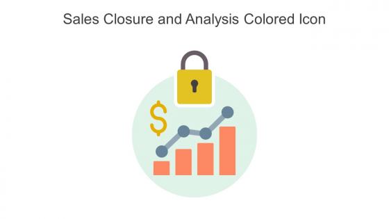 Sales Closure And Analysis Colored Icon In Powerpoint Pptx Png And Editable Eps Format