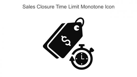 Sales Closure Time Limit Monotone Icon In Powerpoint Pptx Png And Editable Eps Format