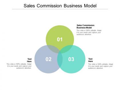 Sales commission business model ppt powerpoint presentation styles topics cpb