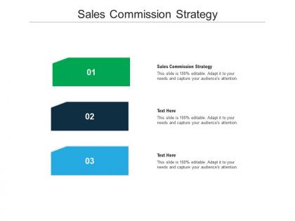 Sales commission strategy ppt powerpoint presentation styles clipart cpb