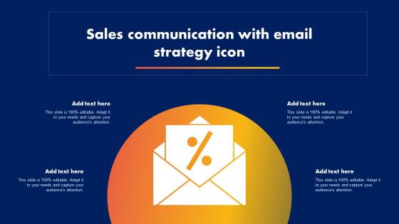 Sales Communication With Email Strategy Icon
