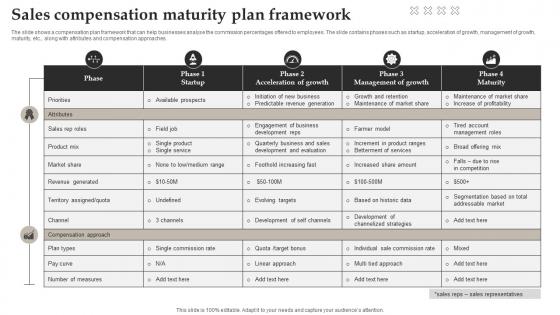 Sales Compensation Maturity Plan Framework