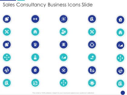 Sales consultancy business icons slide ppt powerpoint presentation professional