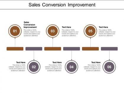 Sales conversion improvement ppt powerpoint presentation outline design ideas cpb