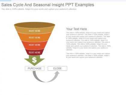 Sales cycle and seasonal insight ppt examples