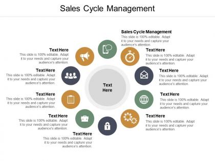 Sales cycle management ppt powerpoint presentation ideas skills cpb