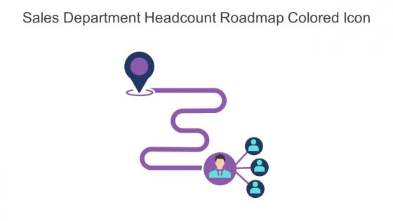 Sales Department Headcount Roadmap Colored Icon In Powerpoint Pptx Png And Editable Eps Format