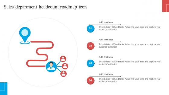 Sales Department Headcount Roadmap Icon