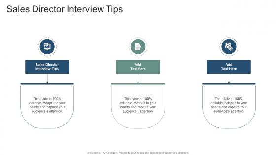 Sales Director Interview Tips In Powerpoint And Google Slides Cpb
