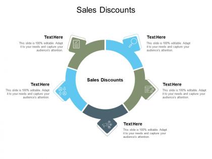Sales discounts ppt powerpoint presentation inspiration icon cpb