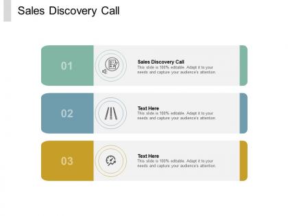 Sales discovery call ppt powerpoint presentation model aids cpb
