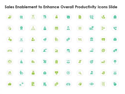 Sales enablement to enhance overall productivity icons slide ppt styles influencers