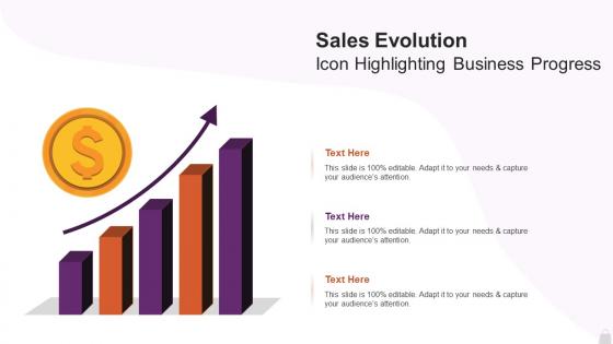 Sales Evolution Icon Highlighting Business Progress