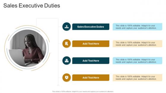 Sales Executive Duties In Powerpoint And Google Slides Cpb