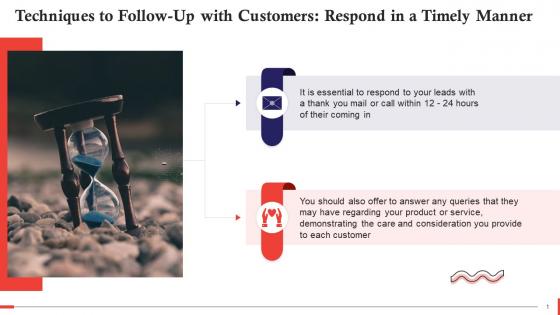 Sales Follow Up Method Responding In A Timely Manner Training Ppt