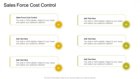 Sales Force Cost Control In Powerpoint And Google Slides Cpb
