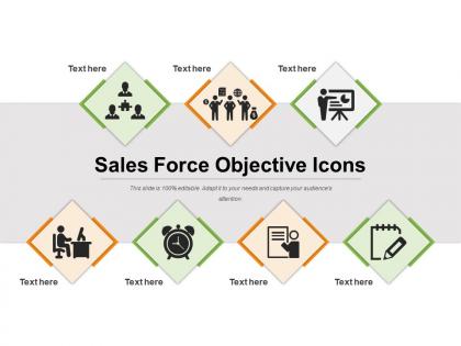 Sales force objective icons example ppt presentation