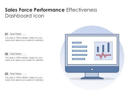 Sales force performance effectiveness dashboard icon