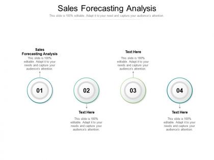 Sales forecasting analysis ppt powerpoint presentation gallery deck cpb