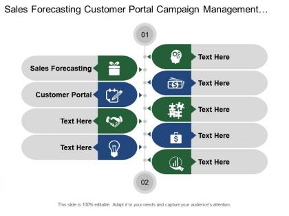 Sales forecasting customer portal campaign management production management