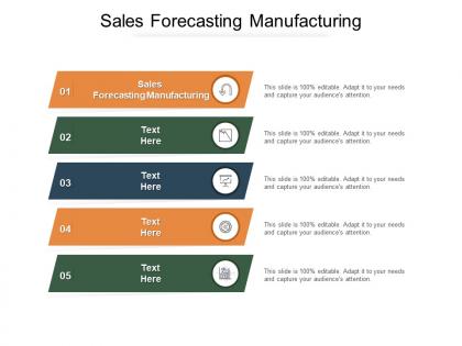Sales forecasting manufacturing ppt powerpoint presentation visual aids example cpb