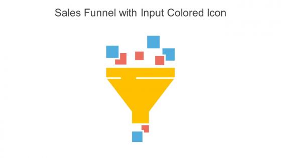 Sales Funnel With Input Colored Icon In Powerpoint Pptx Png And Editable Eps Format