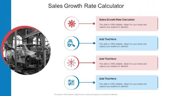 Sales Growth Rate Calculator In Powerpoint And Google Slides Cpb