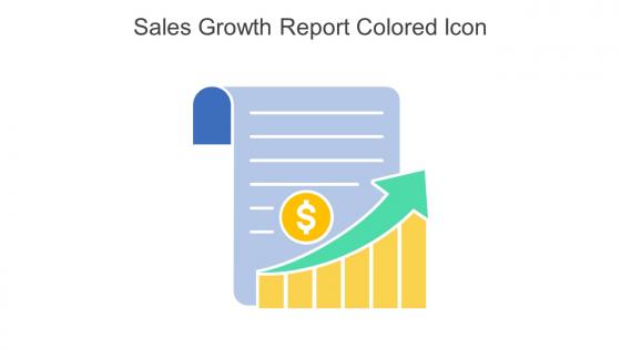 Sales Growth Report Colored Icon In Powerpoint Pptx Png And Editable Eps Format