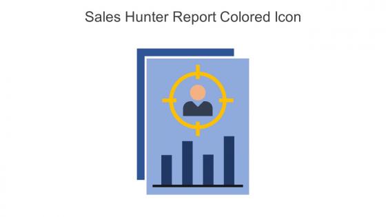 Sales Hunter Report Colored Icon In Powerpoint Pptx Png And Editable Eps Format