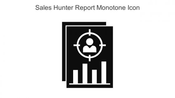 Sales Hunter Report Monotone Icon In Powerpoint Pptx Png And Editable Eps Format