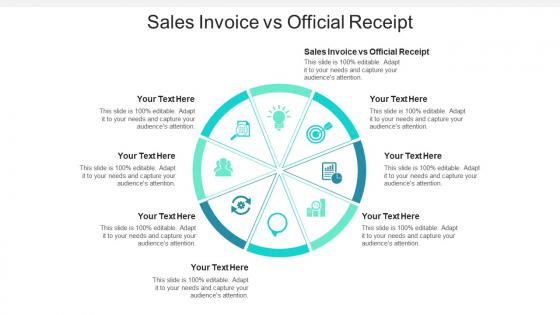 Sales invoice vs official receipt ppt powerpoint presentation file portrait cpb