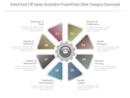 Sales kick off ideas illustration powerpoint slide designs download