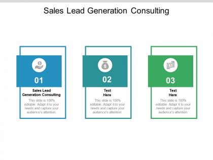 Sales lead generation consulting ppt powerpoint presentation pictures vector cpb