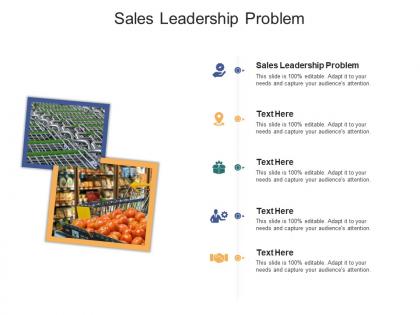 Sales leadership problems ppt powerpoint presentation ideas slide portrait cpb