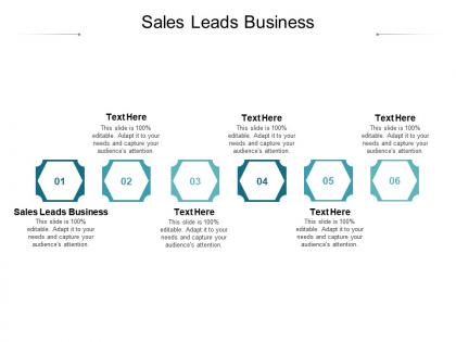 Sales leads business ppt powerpoint presentation infographic template maker cpb