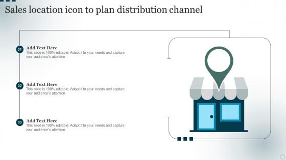 Sales Location Icon To Plan Distribution Channel