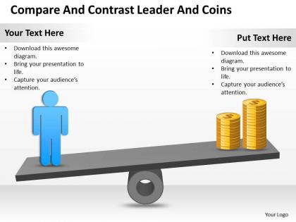 Sales management consultant contrast leader coins powerpoint templates ppt backgrounds for slides 0528