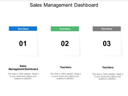 Sales management dashboard ppt powerpoint presentation icon slide portrait cpb