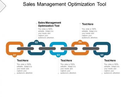 Sales management optimization tool ppt powerpoint presentation infographics cpb