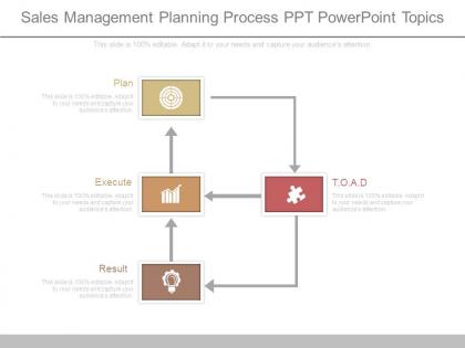 Sales management planning process ppt powerpoint topics