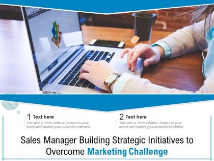 Sales manager building strategic initiatives to overcome marketing challenge