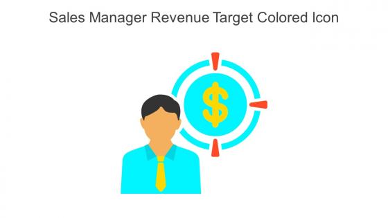 Sales Manager Revenue Target Colored Icon In Powerpoint Pptx Png And Editable Eps Format